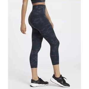 SPANX Gray Camouflage Look At Me Now Seamless Leggings Size XS Camo